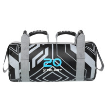 Мішок обтяжувач для функціонального тренінгу Power Bag Mdbuddy 20кг чорний