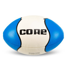 М'яч для регбі CORE №4 білий-синій