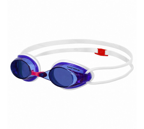 Очки для плавания стартовые радужные линзы MadWave STREAMLINE Rainbow цвета в ассортименте