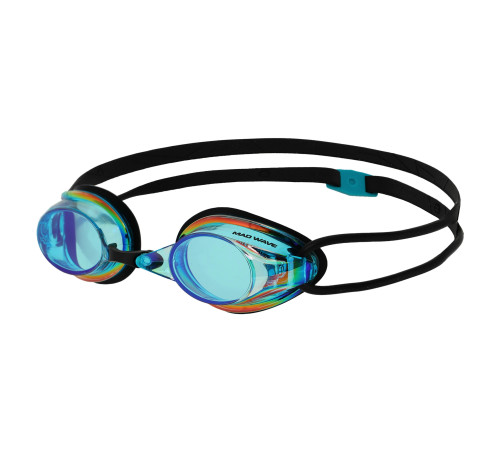 Окуляри для плавання стартові райдужні лінзи MadWave STREAMLINE Rainbow кольори в асортименті