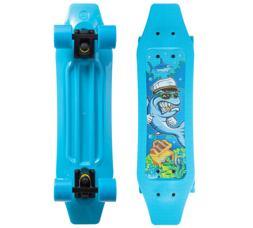 Скейтборд пластиковий FISH Duckbill 23" блакитний