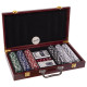 Набор для покера в деревянном кейсе Poker game set SP-Sport 300 фишек