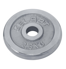 Млинці диски хромовані Zelart 31мм 2,5 кг хром