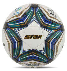М'яч футбольний STAR ALL NEW POLARIS 5000 FIFA №5 PU білий-зелений