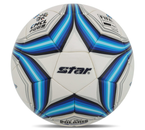 Мяч футбольный STAR ALL NEW POLARIS 2000 FIFA №5 PU белый-синий