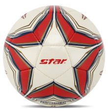 Мяч футбольный STAR PROFESSIONAL GOLD №4 Composite Leather белый-красный