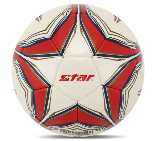 Мяч футбольный STAR PROFESSIONAL GOLD №4 Composite Leather белый-красный