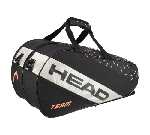 Тенісна сумка для ракеток падіння тенісу на 6 ракеток HEAD Team Padel 61,5x31,5x31см чорний