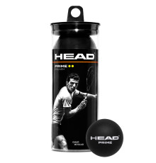Набір м'ячів для сквошу HEAD Prime 3шт чорний