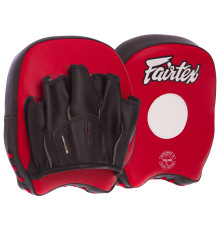 Міні-лапа боксерська вигнута тренувальна Кожвініл FAIRTEX 19x17x5см 2штуки кольори в асортименті