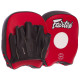 Міні-лапа боксерська вигнута тренувальна Кожвініл FAIRTEX 19x17x5см 2штуки кольори в асортименті