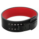 Пояс для пауерліфтингу з карабіном шкіряний Mdbuddy Weightlifting Belt ширина 10см розмір-S-XL чорний-червоний