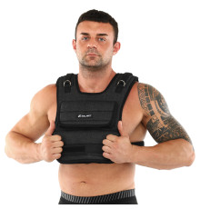 Жилет обважнювач з регульованою вагою Zelart WEIGTH VEST вага-0,5-10кг чорний