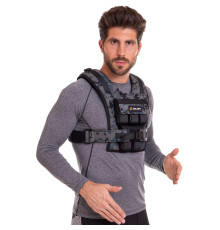 Жилет обважнювач з регульованою вагою Zelart WEIGTH VEST вага-1-10кг камуфляж
