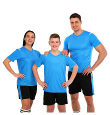 Форма футбольна комплект футболка та шорти LIDONG 4XS-2XL кольори в асортименті