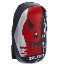 Тай-пед ударний для Муай Тай вигнутий з ременями та ручкою PU ZELART 33,5x20x11см 1шт кольори в асортименті