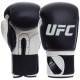 Рукавиці боксерські на липучці PU UFC PRO Compact L білий-чорний