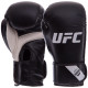 Рукавиці боксерські на липучці PU UFC PRO Fitness 12 унцій чорний