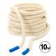 Канат для кросфіту Combat Battle Rope SP-Planeta 10м білий