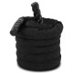 Канат для кроссфита в защитном рукаве Combat Battle Rope Zelart 6м черный