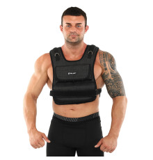 Жилет обважнювач з регульованою вагою Zelart WEIGTH VEST вага-0,5-20кг чорний