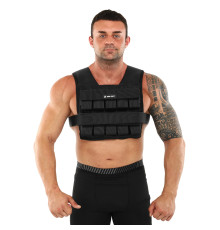 Жилет обважнювач з регульованою вагою Zelart WEIGTH VEST вага-1-20кг чорний