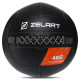Мяч набивной медицинский для кроссфита WALL BALL Zelart вес-4кг черный