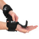 Крюки для подтягивания и тяги на запястья WEIGHTLIFTING HOOK EZOUS 2шт черный