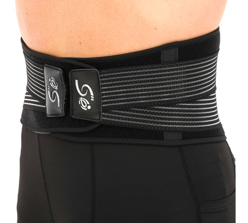 Пояс корсетний для спорту MUTE WAIST SUPPORT one size чорний-білий