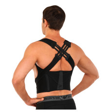 Коректор постави для спини регульований MUTE STRAP SUPPORT чорний