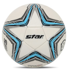 Мяч футбольный STAR SPORTS 550 L101 №5 PU белый-голубой