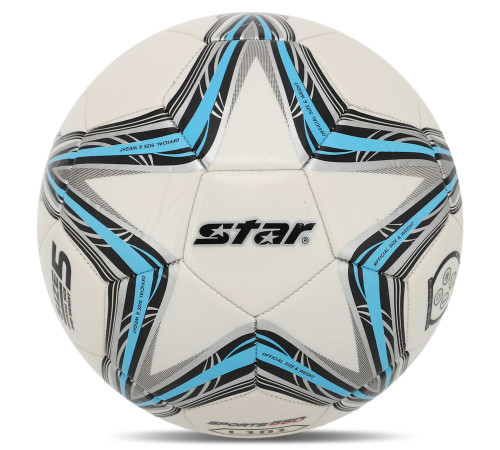 Мяч футбольный STAR SPORTS 550 L101 №5 PU белый-голубой