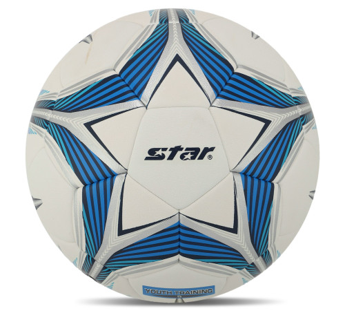 Мяч футбольный STAR YOUTH TRAINING 5 №5 PU белый-синий