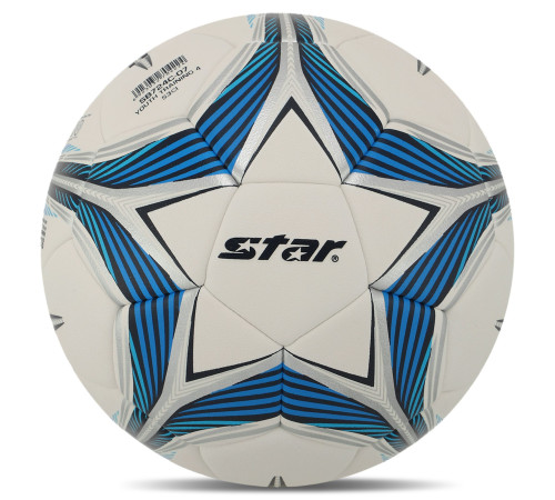 М'яч футбольний STAR OUTH TRAINING 5 №4 PU білий-синій