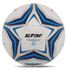 Мяч футбольный STARTRAINING BALL 5 LIGHT №5 PU белый-синий