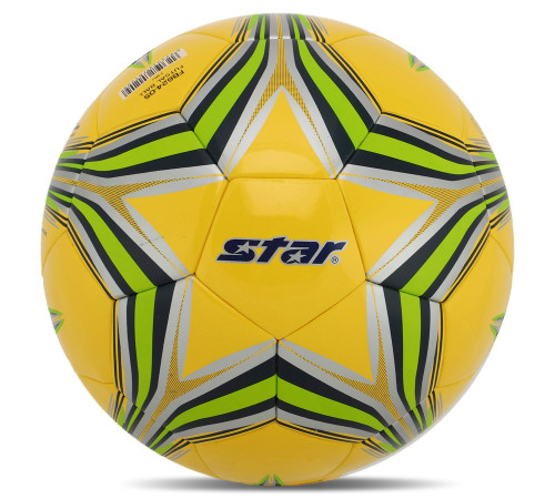Мяч футзальный STAR №4 PU желтый-салатовый