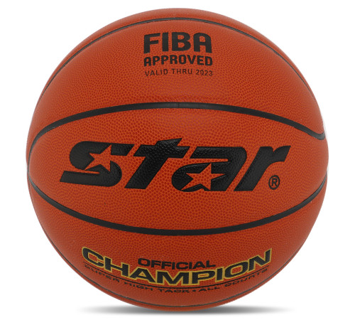 Мяч баскетбольный STAR CHAMPION FIBA размер 7 оранжевый