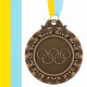 Медаль спортивна зі стрічкою кольорова тематична SP-Sport Олімпіада ø6,5см золото, срібло, бронза