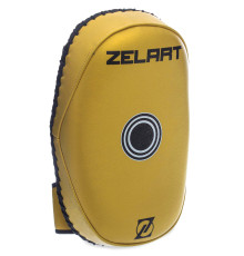 Тай-пед ударний для Муай Тай вигнутий з ременями та ручкою PU ZELART 33x19x11см 1шт кольори в асортименті