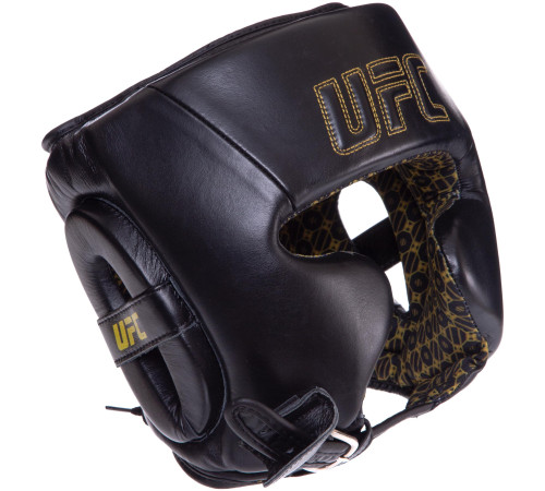 Шолом боксерський у мексиканському стилі шкіряний UFC PRO Prem Lace Up L-XL чорний