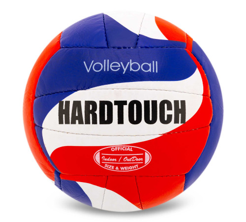 М'яч волейбольний HARD TOUCH №5 PU білий-синій-червоний