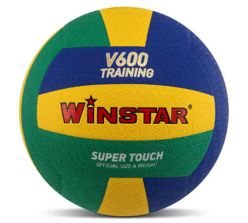 Мяч волейбольный WINSTAR №5 PU желтый-синий-зеленый