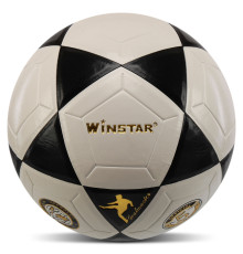 Мяч футбольный WINSTAR №5 PU белый-черный