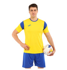 Форма футбольна комплект футболка та шорти Joma PHOENIX 4XS-2XL жовтий-синій