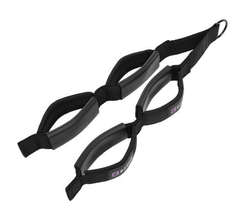 Стропа канат гибкая тяга для трицепса с двойным хватом SOFT TRICEP ROPE EZOUS 65х5см черный