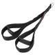 Стропа канат с ручками гибкая тяга для трицепса с двойным хватом SOFT TRICEP ROPE EZOUS 73х5,5см черный