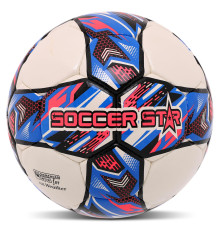 М'яч футбольний SOCCER STAR TO-TOWN №5 PU білий-рожевий