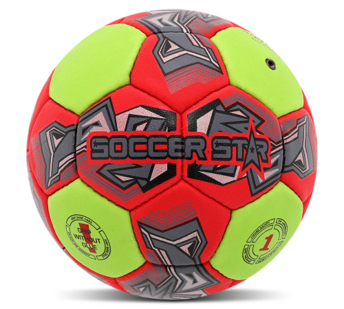 Мяч гандбольный SOCCER STAR размер 1 красный-салатовый