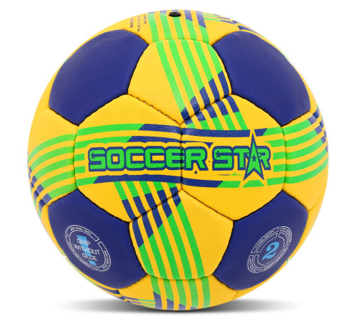 Мяч гандбольный SOCCER STAR размер 2 желтый-синий