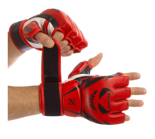 Рукавиці для змішаних єдиноборств MMA Zelart S-XL кольори в асортименті